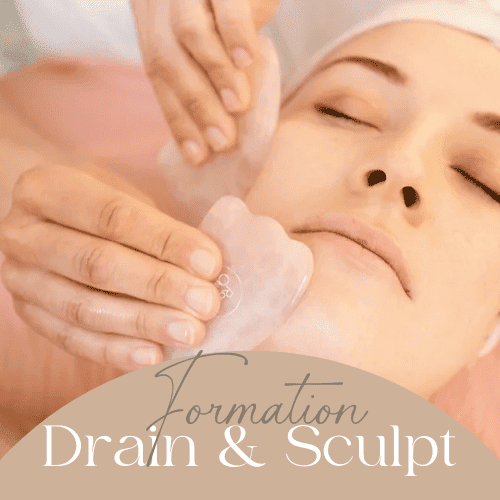 Formation Drain & Sculpt. Développez votre expertise avec la technique Drain & Sculpt, un soin combinant drainage lymphatique et modelage pour une peau lissée et redessinée.